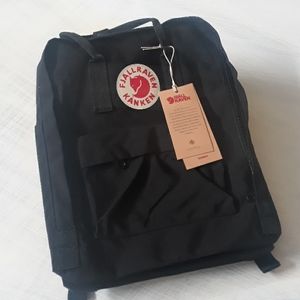 Fjallraven Kanken Classic black backpack NWT